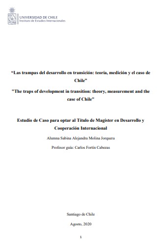Las trampas del desarrollo en transición: teoría, medición y el caso de Chile
