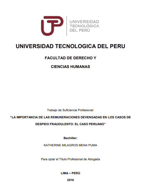 La importancia de las remuneraciones devengadas en los casos de despido fraudulento: El caso peruano