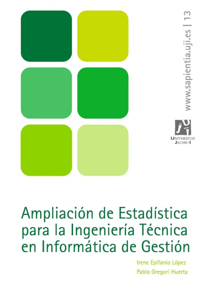 Ampliación de estadística para la Ingeniería Técnica en Informática de Gestión