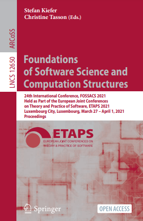 Foundations of Software Science and Computation Structures