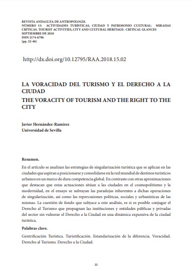 La voracidad del turismo y el derecho a la ciudad