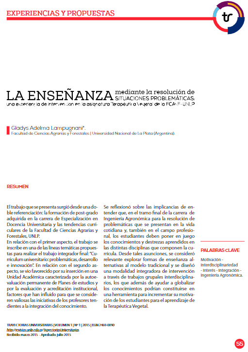 La enseñanza mediante la resolución de situaciones problemáticas