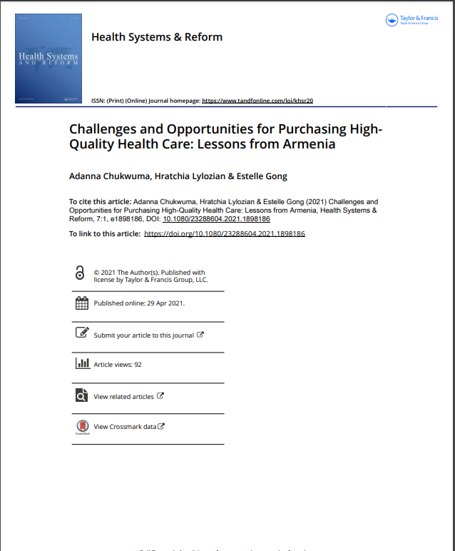 Challenges and Opportunities for Purchasing High-Quality Health Care