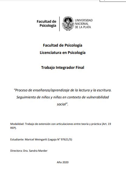 Proceso de enseñanza/aprendizaje de la lectura y la escritura