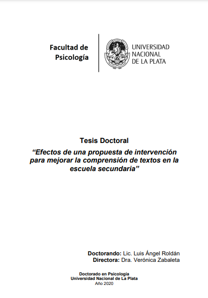 Efectos de una propuesta de intervención para mejorar la comprensión de textos en la escuela secundaria