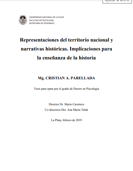 Representaciones del territorio nacional y narrativas históricas