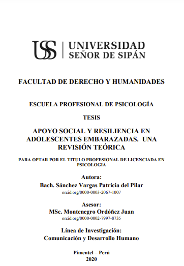 Apoyo social y resiliencia en adolescentes embarazadas. Una revisión teórica