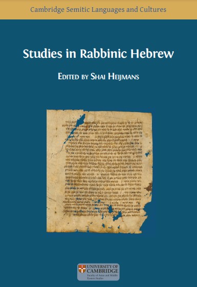 Studies in Rabbinic Hebrew