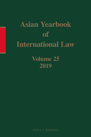 Asian Yearbook of International Law, Volume 25 (2019)