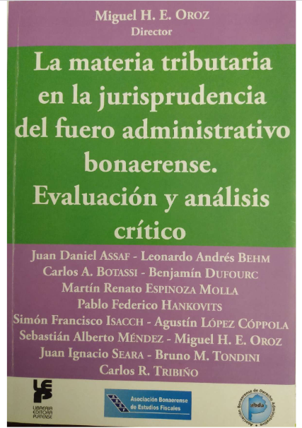 La materia tributaria en la jurisprudencia del fuero administrativo bonaerense