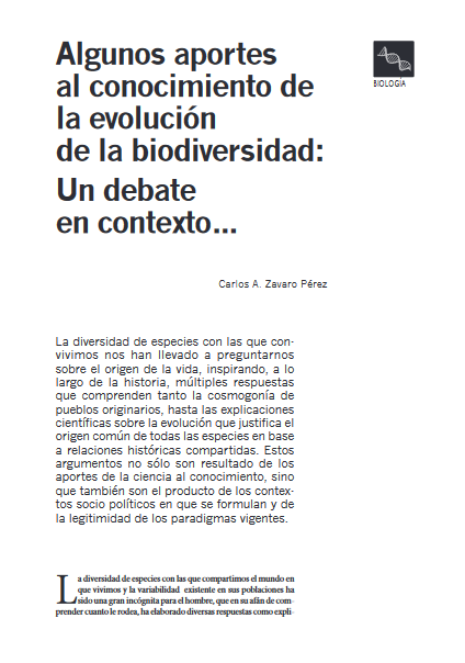 Algunos aportes al conocimiento de la evolución de la biodiversidad: un debate en contexto