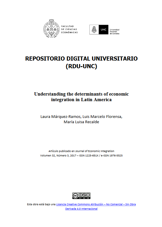 Understanding the determinants of economic integration in Latin America