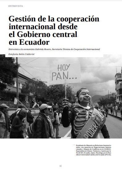 Gestión de la cooperación internacional desde el gobierno central en Ecuador (Entrevista)