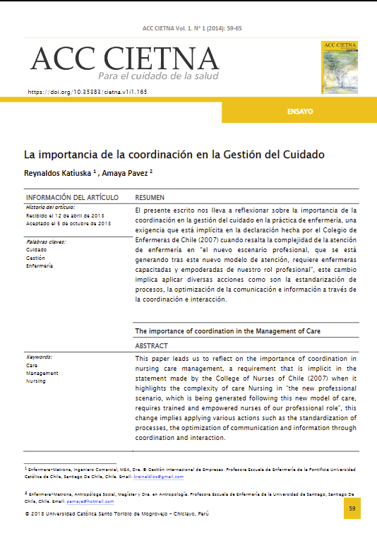 La importancia de la coordinación en la Gestión del Cuidado