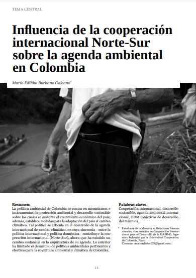 Influencia de la cooperación internacional Norte-Sur sobre la agenda ambiental en Colombia