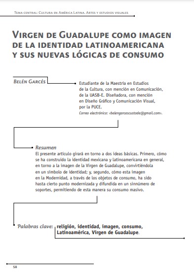 Virgen de Guadalupe como imagen de la identidad latinoamericana y sus nuevas lógicas de consumo
