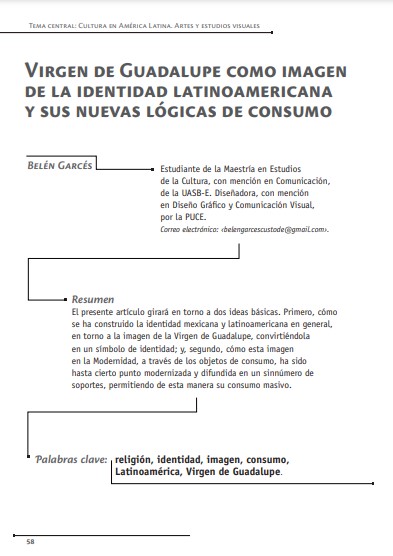 Virgen de Guadalupe como imagen de la identidad latinoamericana y sus nuevas lógicas de consumo