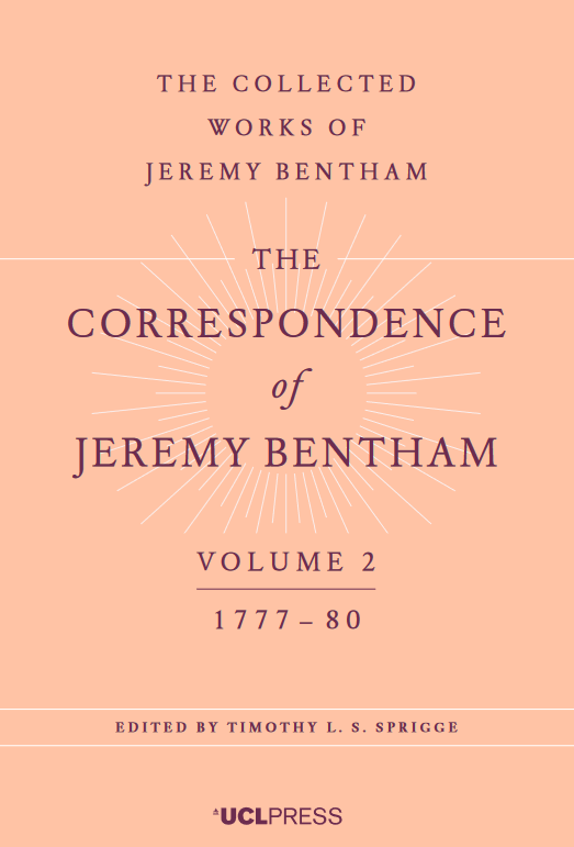 The Correspondence of Jeremy Bentham, Volume 2