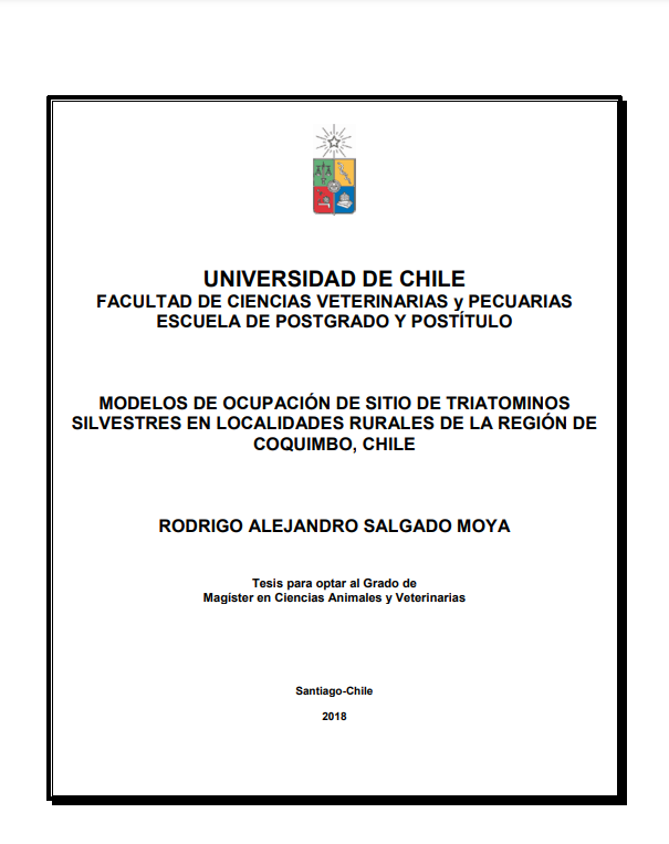 Modelos de ocupación de sitio de triatominos silvestres en localidades rurales de la región de Coquimbo, Chile