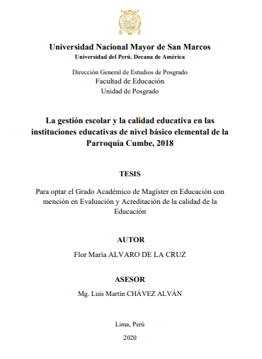 La gestión escolar y la calidad educativa