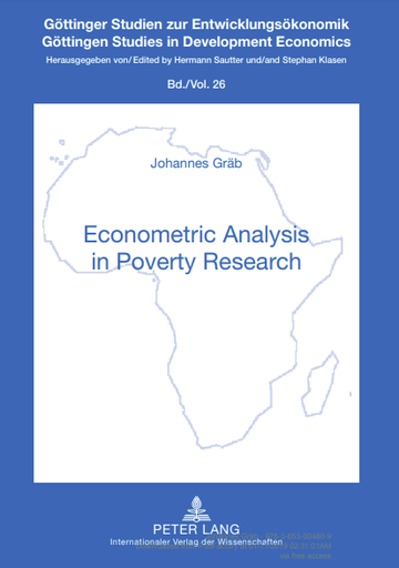 Econometric Analysis in Poverty Research