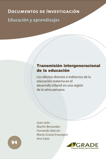 Transmisión intergeneracional de la educación