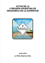 Actas de la V Reunión Argentina de Geoquímica de la Superficie