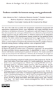 Predictor variables for burnout among nursing professionals