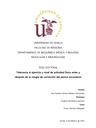 Tolerancia al ejercicio y nivel de actividad física antes y después de la cirugía de corrección del pectus excavatum