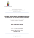 Recorrido y rastreamiento del elemento estético en la constitución del concepto universidad moderna