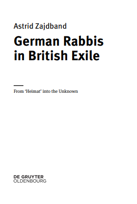 German Rabbis in British Exile