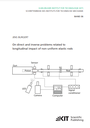 On direct and inverse problems related to longitudinal impact of non-uniform elastic rods