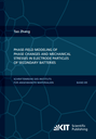 Phase-field Modeling of Phase Changes and Mechanical Stresses in Electrode Particles of Secondary Batteries