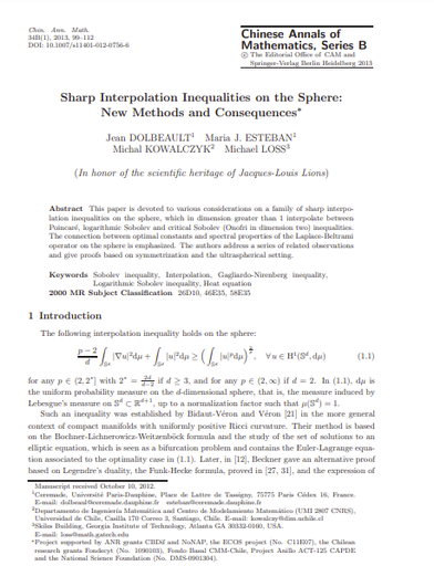 Sharp Interpolation Inequalities on the Sphere