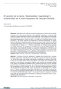 El sentido de la tierra. Materialidad, vegetalidad y subjetividad en el texto temprano de Jacques Derrida