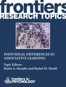 Individual differences in associative learning