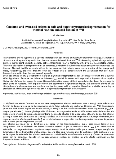 Coulomb and even-odd effects in cold and super-asymmetric fragmentation for thermal neutron induced fission of 235U