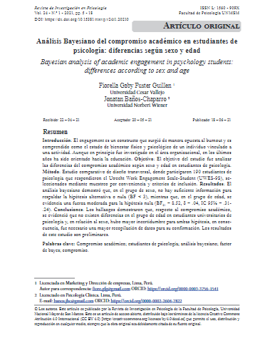 Análisis Bayesiano del compromiso académico en estudiantes de psicología