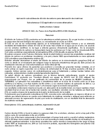 Aplicación subcutánea de dióxido de carbono para atenuación de cicatrices