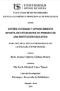 ESTRÉS COTIDIANO Y AFRONTAMIENTO INFANTIL EN ESTUDIANTES DE PRIMARIA DE UNA INSTITUCIÓN EDUCATIVA