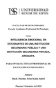 Inteligencia emocional en estudiantes de una institución secundaria pública y una institución secundaria privada, Arequipa