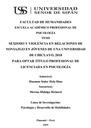 SEXISMO Y VIOLENCIA EN RELACIONES DE NOVIAZGO EN JÓVENES DE UNA UNIVERSIDAD DE CHICLAYO, 2018