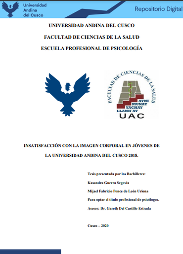 Insatisfacción con la imagen corporal en jóvenes de la Universidad Andina del Cusco 2018