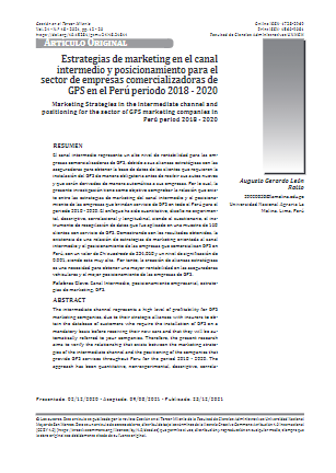 Estrategias de marketing en el canal intermedio y posicionamiento para el sector de empresas comercializadoras de GPS