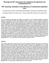 Reciclaje de PET: Evaluación de la eficiencia de separación del contaminante PVC