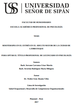 RISOTERAPIA EN EL ESTRÉS EN EL ADULTO MAYOR DE LA CIUDAD DE LAMBAYEQUE