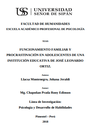 FUNCIONAMIENTO FAMILIAR Y PROCRASTINACIÓN EN ADOLESCENTES DE UNA INSTITUCIÓN EDUCATIVA DE JOSÉ LEONARDO ORTIZ