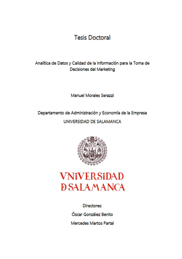 Analítica de datos y calidad de la información para la toma de decisiones del marketing