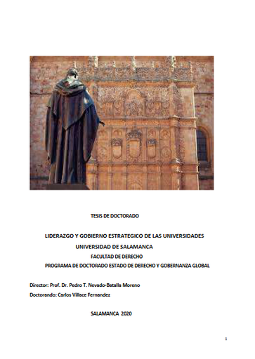 Liderazgo y gobierno estratégico de las universidades