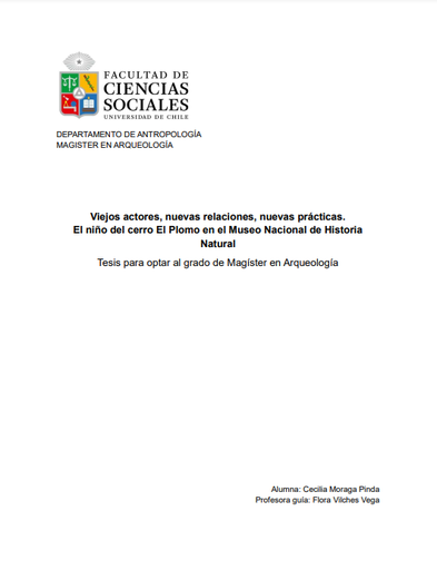 Viejos actores, nuevas relaciones, nuevas prácticas. El niño del cerro El Plomo en el Museo Nacional de Historia Natural